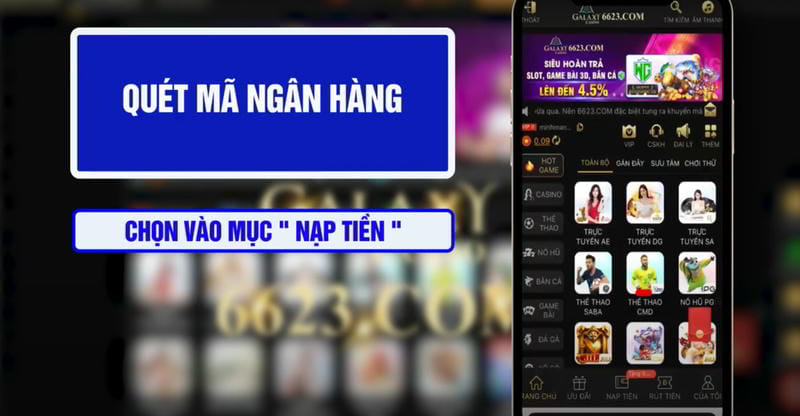Nạp tiền 6623 nhanh chóng để nhận ưu đãi tức thì